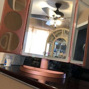 Pink Led glow vanity mirror